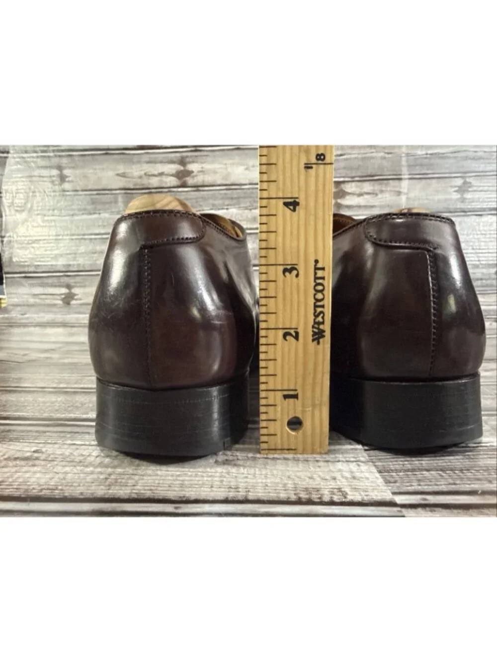 Brooks Brothers X Alden 00062 Shell Cordovan Plain Toe Shoes Sz 9 C Rare Vintage